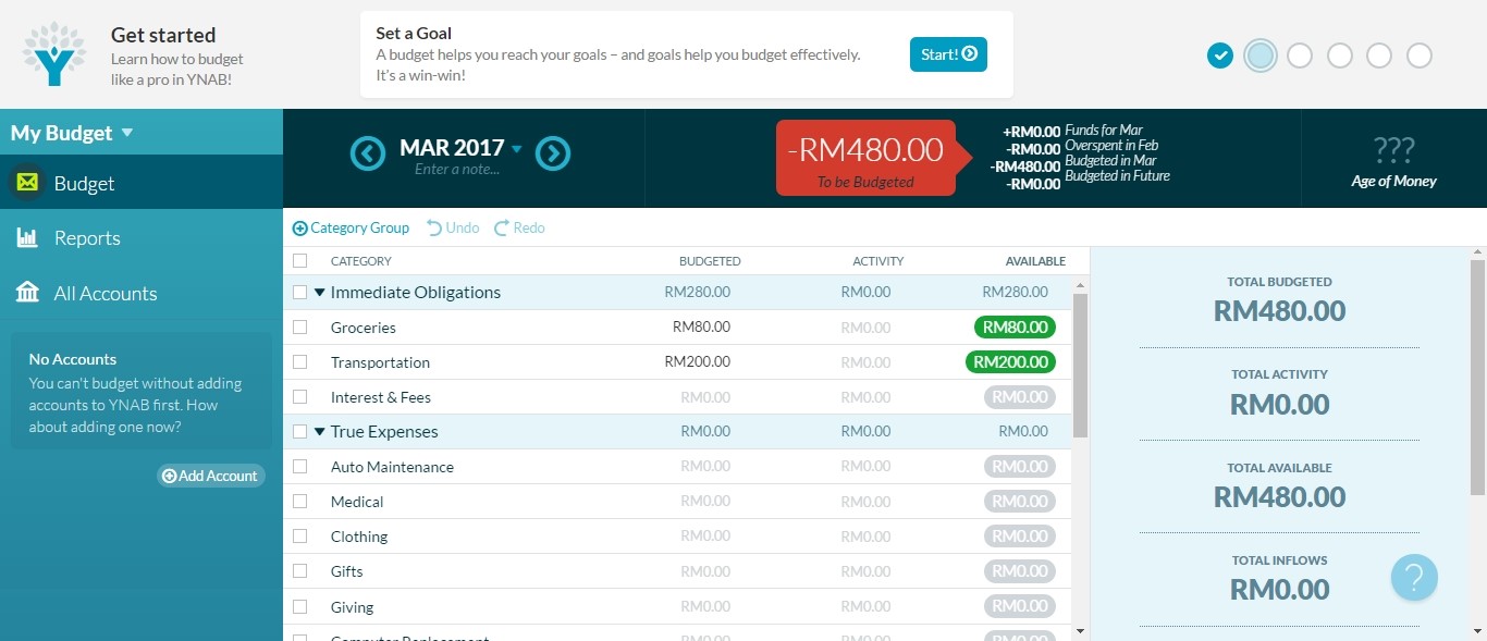 You Need A Budget Use an online budget app