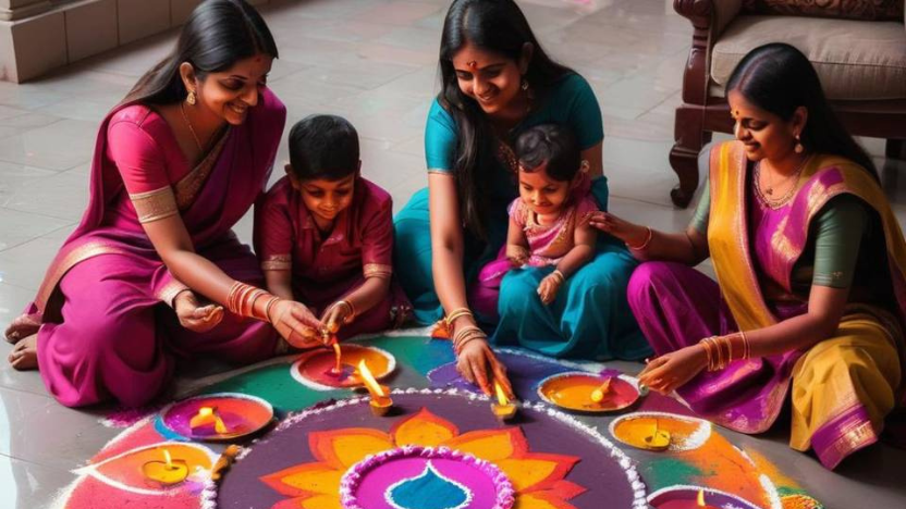 BEGINNER: Simple Rangoli Design Using Only Plates & Bangles | Astro Ulagam