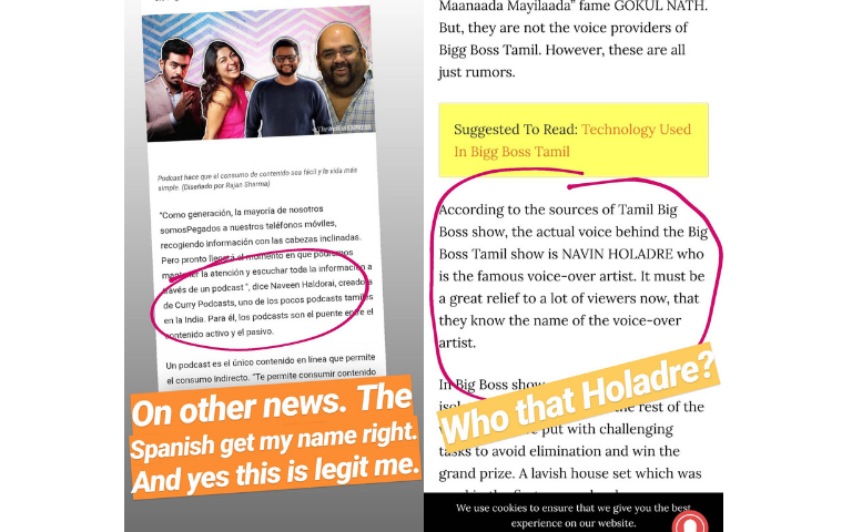 Revealed Is Rj Naveen Haldorai The Real Voice Of Bigg Boss 3 Astro Ulagam