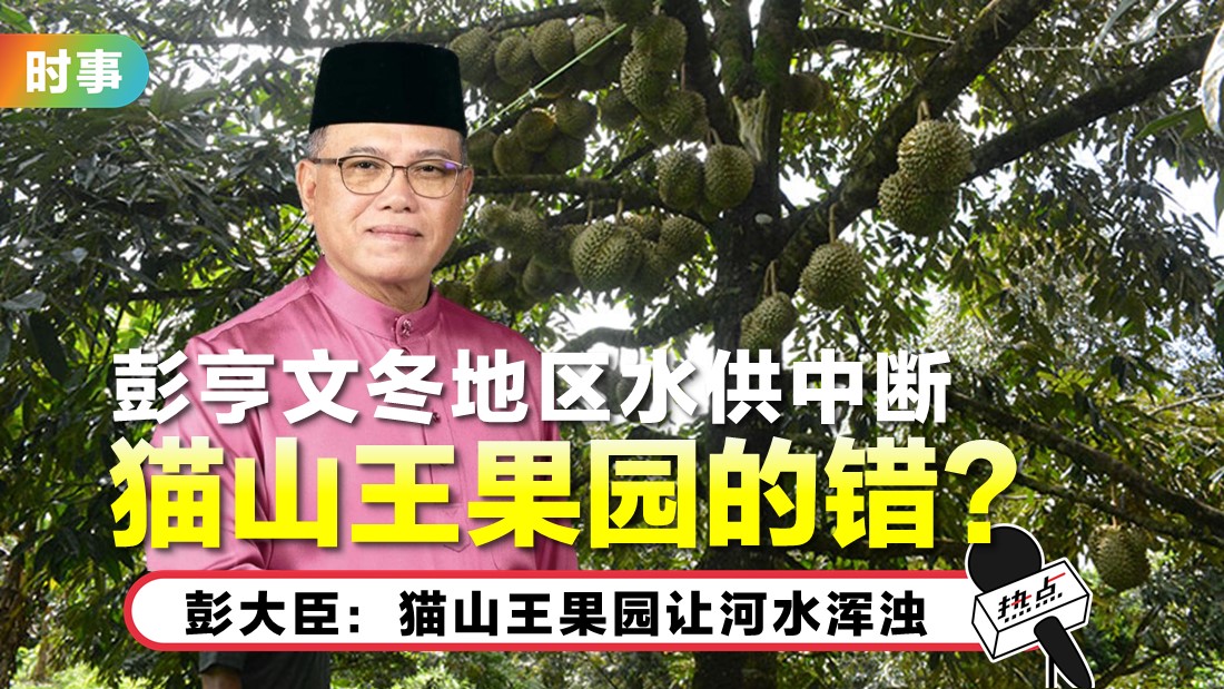 河水浑浊致滤水站暂停 彭大臣:榴梿果园是其一原因
