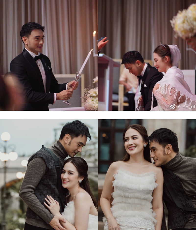 TAE再婚婚纱照