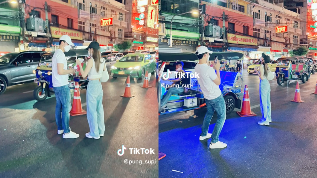Baifern 、Nine曼谷街头亲密互动全被拍