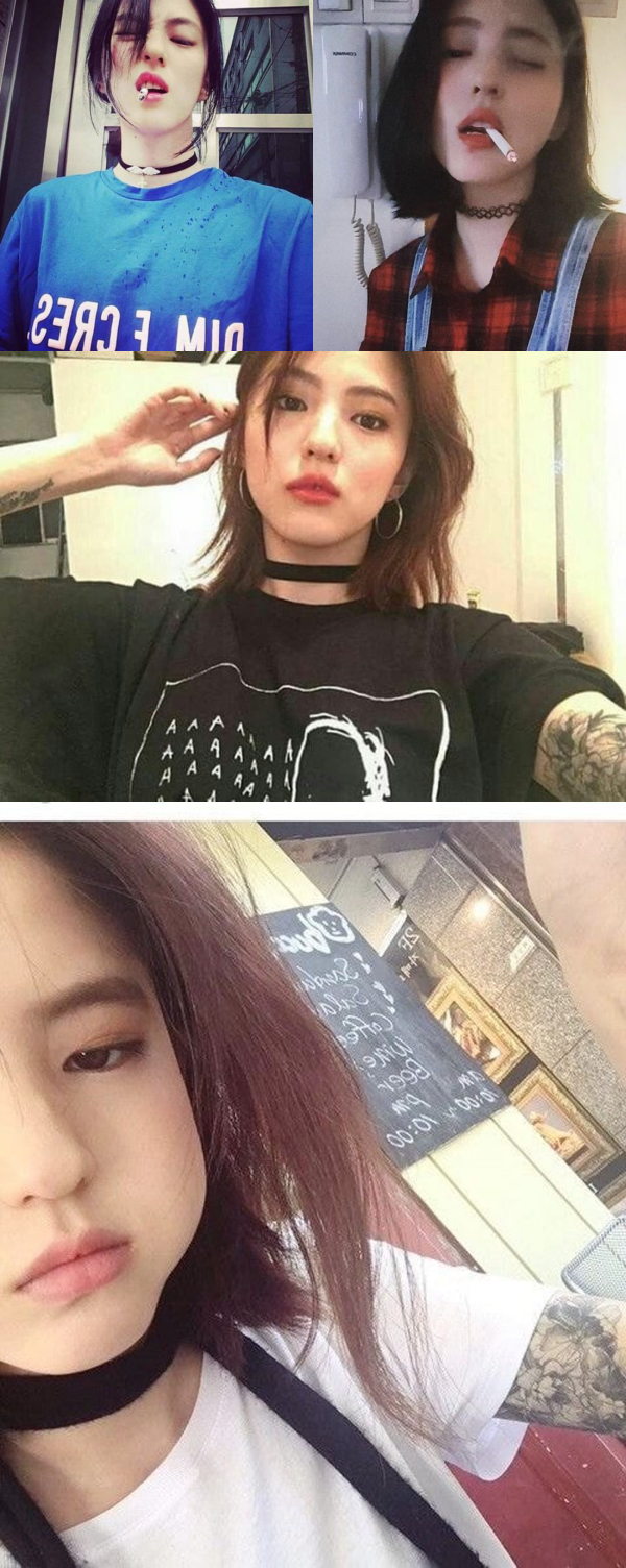 韩素希性感纹身意外曝光