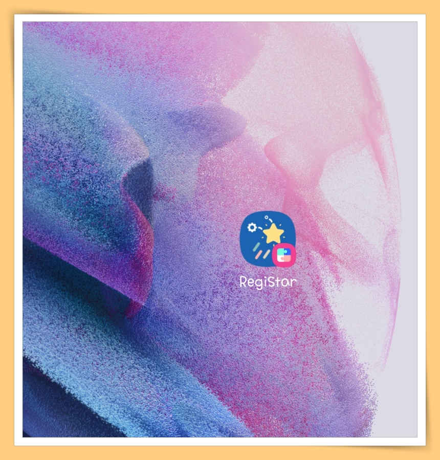RegiStar Home Screen