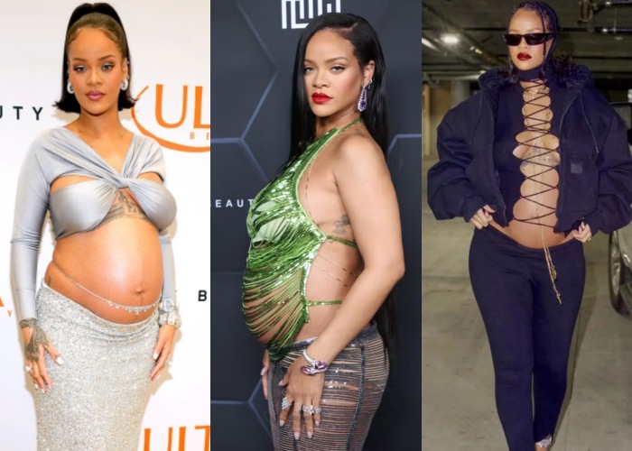 Rihanna性感孕妇装