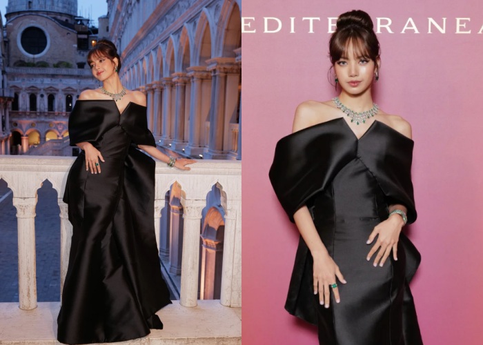 BLACKPINK Lisa赫本造型出席Bvlgari活动