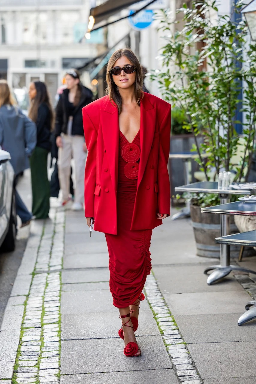 red ootd
